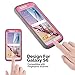 S6 Case, Galaxy S6 Case, ULAK Hybrid KNOX ARMOR Heavy Duty Shockproof Dual Layer Protective Case for Samsung Galaxy S6 Device (Rose Red)