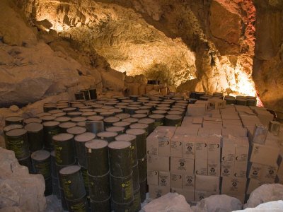 Barrels Of Water. Water Barrels Of And Crates