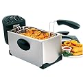 Elite Gourmet 3.5 Quart Brushed Stainless Steel Immersion Deep Fryer – EDF3500