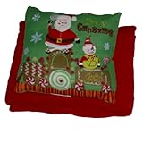 UPC 766686967135 product image for Holiday Time Christmas Santa Accent Pillow & Super Soft Red Throw Blanket Set | upcitemdb.com