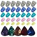 35pcs Guitar Silicone Finger Protector,Color Fingertip Protection Covers Caps in 5 Sizes for Beginner Playing Ukulele Electric Guitar and 5 Guitar Picks