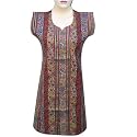 Best Selling Handmade Printed Cotton Top With Embroidered & Sequins (Free Shipping) Ltop0111rr