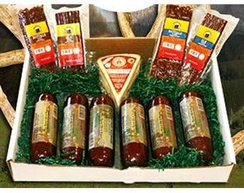 Buffalo, Elk and Venison Variety Snack Gift Box by Wisconsinmade.com