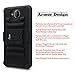 Lumia 650 Case, Nagebee - Lumia 650 Heavy Duty Hybrid Armor Dual Layer Rhino Kickstand Belt Clip Holster Combo Rugged Case for Microsoft Lumia 650 (Holster Black)