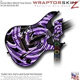 Alecias Swirl 02 Purple Skin fits Band Hero, Guitar Hero 5 & World Tour Gui ....