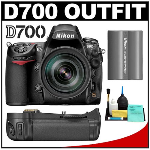 Nikon D700 Digital SLR Camera Body + Nikon 24 120mm f/3.5 5.6G ED IF AF S VR Zoom Lens + Nikon MB D10 Multi Power Battery Pack + Nikon EN EL3e Rechargeable Li ion Battery + Precision Design Cleaning Kit 51iPXQK0lSL Nikon D700 Digital SLR Camera Body + Nikon 24 120mm f/3.5 5.6G ED IF AF S VR Zoom Lens + Nikon MB D10 Multi Power Battery Pack + Nikon EN EL3e Rechargeable Li ion Battery + Precision Design Cleaning Kit