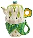 Cosmos Gifts Bunny Rabbit Ceramic Teapot, 6-5/8-Inch, Service for 1