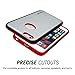 iPhone 6 Plus Case, Caseology [Sleek Armor Series] Slim Fitted Hard Exterior [Black / Red] [Metallic Shell] for Apple iPhone 6 Plus & iPhone 6S Plus
