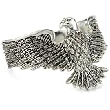 Lucky Brand Ranch Inn Silver-Tone Eagle Cuff B