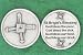 Saint/St. Brigid's Cross Irish Pocket Token Silver Plated with Velour Bag