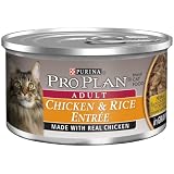 Pro Plan Canned Cat Food, Adult Chicken and Rice Entrée In Gravy Formula (Pack of 24 3...