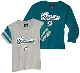 NFL Unisex Infant/Toddler Miami Dolphins Option Tee Combo Pack - R14Nc810 (Multi, 3T)