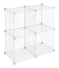 Whitmor  6071-1723 4 Storage Cubes, White
