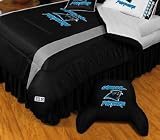 Carolina Panthers NFL Bedding - Sidelines Comforter and Sheet Set Combo - Full