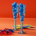 Amscan - Caribbean Blue 5.5 oz. Premium Plastic Champagne Flutes