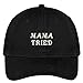 Trendy Apparel Shop Mama Tried Embroidered Cap Premium Cotton Dad Hat - Black
