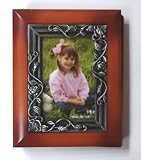 Review Glory Land Corporation  / 3½×5 Petralite Antique Cherry Photo Album w/50 4×6 Inserts - Roses on Trellis