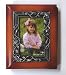 3½×5 Petralite Antique Cherry Photo Album w/50 4×6 Inserts - Roses on Trellis