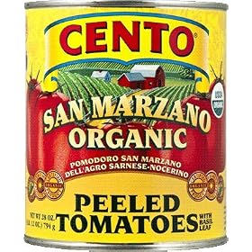 San Marzano Cento Organic Italian Peeled Tomatoes, Case of 4 /28 oz