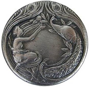 Notting Hill Peacock Lady Knob - Antique Pewter