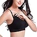 KUCI Womens Seamless Nursing Bra Padded Push up Maternity Bra (M), Medium, Black