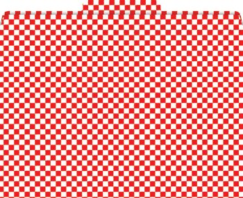 FUNCTIONAL FILE FOLDERS RED CHECK