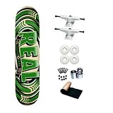 Real Renewal Green Logo 8.0 Skateboard Deck Complete