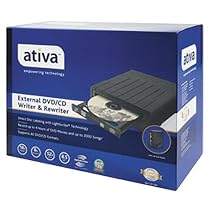 Ativa External USB 2.0 DVD&plusmn;RW Drive With LightScribe Technology