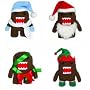 Domo Kun 6" Holiday Plushes (Set of 4)