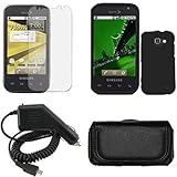 iNcido Brand Samsung Transform M920 Combo Rubber Black Protective Case Face ....