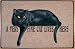 A Very Fine Cat Lives Here (Black Cat) - Indoor Mat - Fu�abstreifer - Dekor...