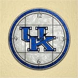 Kentucky Wildcats Art-Glass Clock
