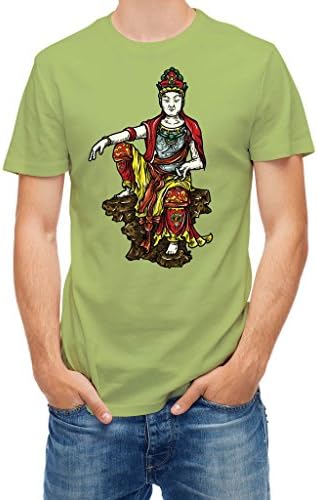 Tshirt Traditional Chinese Illustration Figure Green Apple M