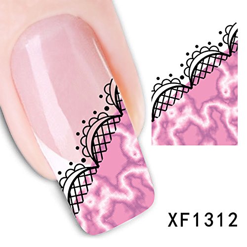 3D Nail Art Tips Stickers False Nail Design Manicure Decals Nail Art Water Nail Art Decal / Tattoo / Sticker