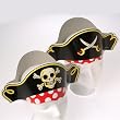 Dozen Pirate Captain Cardboard Party Hats