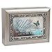 Mother Precious Gift Brushed Pewter Finish Jeweled Jewelry Music Box Plays You Light Up My Life