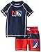 Nautica Baby-Boys Infant Solid Logo Rashguard Swim Set
