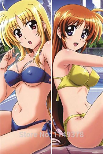 Anime WOW Anime Dakimakura Pillow Case Magical Girl Lyrical Nanoha Fate Nanoha Takamachi NY ping (150*50cm )