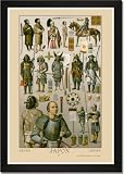 Framed Art Poster 20x30, Japan - Ainos Military Costume