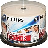 PHILIPS DVD+R 8.5G INKJET DUAL, LAYER,CAKE BOX, 50PKS, 600/CRN A2