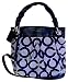 Coach Parker Black White Op Art Convertible Hippie Purse
