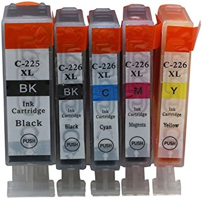 QINK 5PACK PGI-225BK/CLI-226 Inkjet Cartridge for Cannon PIXMA MG5220 MX892 MX882