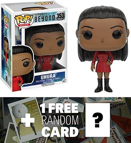 Uhura: Funko POP! x Star Trek Beyond Vinyl Figure + 1 FREE Official Star Trek Trading Card Bundle (104920)