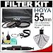 Hoya 55mm 3-Piece Digital Filter Set (HMC UV Ultraviolet, Circular Polarizer & ND8 Neutral Density) with Case + Cleaning Kit for Canon, Nikon, Sony, Olympus & Pentax Lenses