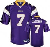 Tarvaris Jackson Purple Reebok NFL Premier Minnesota Vikings Jersey - X-Large