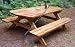 Build Your Own Wood PICNIC TABLE Family Size Park 