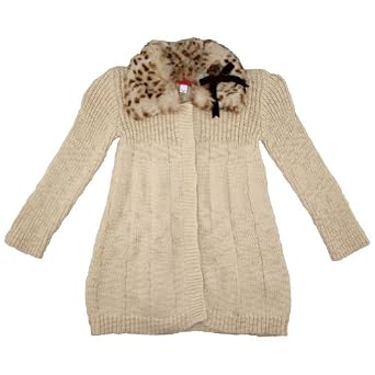 Kate Mack Fur Trimmed Cardigan
