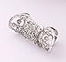 Susenstone®Crystal Hollow Flower Full Armor Knuckle Rings Finger Ring