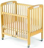 Foundations 60-SS-N2 Travel Sleeper Compact- Size Folding Drop Side Crib - Natural