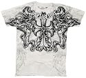 Jump S/S Guys T-shirt in White by Affliction Clothing